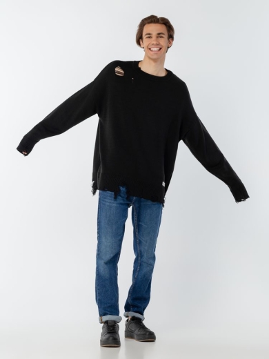 Изображение №8 | Джемпер оверсайз унисекс Grunge, черный, размер L/XL