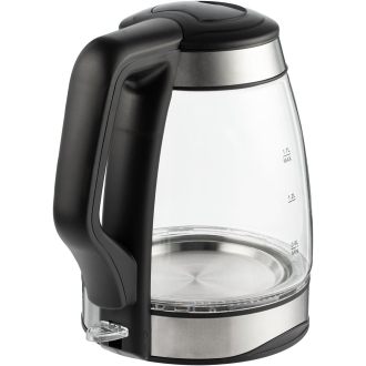 Изображение №2 | Электрический чайник Lumimore, стеклянный, серебристо-черный