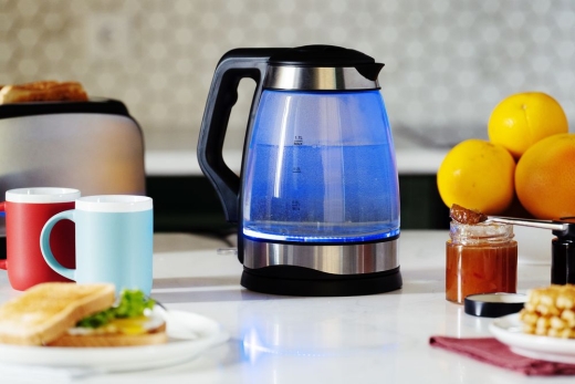 Изображение №7 | Электрический чайник Lumimore, стеклянный, серебристо-черный
