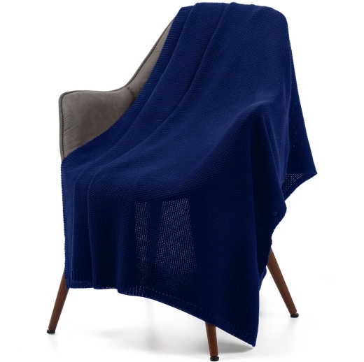 Изображение №1 | Плед Longview, темно-синий (сапфир)