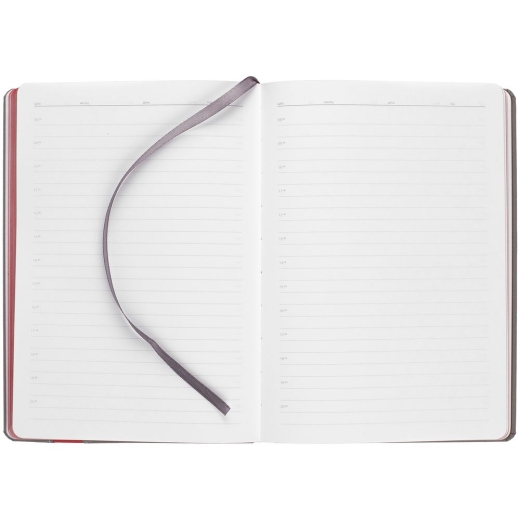 Изображение №7 | Ежедневник Rubikon на заказ, недатированный серо-красный