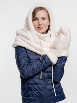 Изображение №6 | Балаклава-капюшон Flocky, молочно-белая