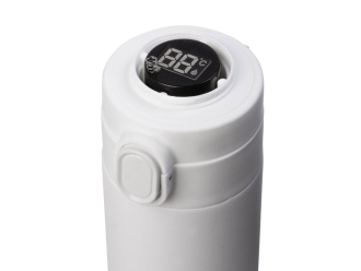 Изображение №7 | Вакуумная термокружка с индикатором и медной изоляцией «Bravo», тубус, 400 мл (белый)