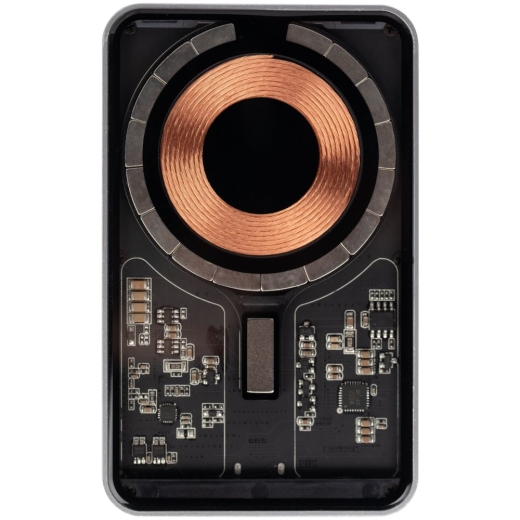 Изображение №3 | Магнитный беспроводной аккумулятор Cooper Ergo 5000 мАч, серебристый