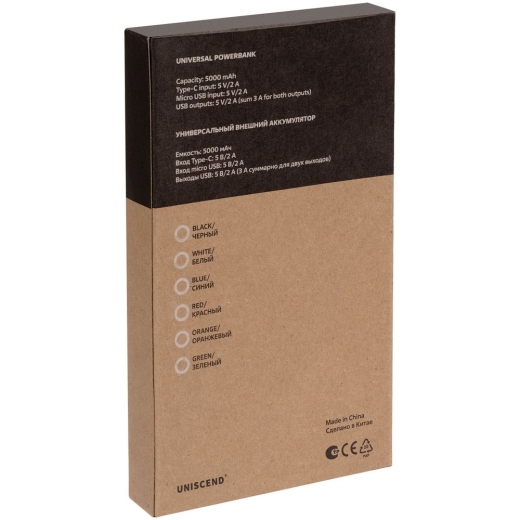 Изображение №7 | Аккумулятор Uniscend Half Day Type-C 5000 мАч, черный