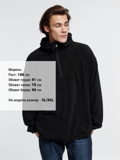 Изображение №5 | Анорак флисовый унисекс Fliska, черный, размер M/L