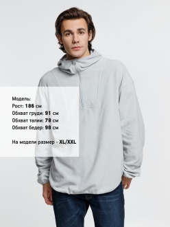 Изображение №5 | Анорак флисовый унисекс Fliska, светло-серый, размер XS/S