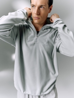 Изображение №11 | Анорак флисовый унисекс Fliska, светло-серый, размер XS/S