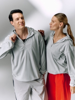 Изображение №13 | Анорак флисовый унисекс Fliska, светло-серый, размер XS/S