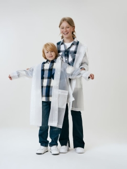 Изображение №13 | Дождевик детский RainDrop Kids, белый, 8 лет (рост 118-128)