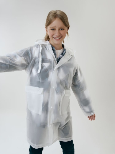 Изображение №8 | Дождевик детский RainDrop Kids, белый, 8 лет (рост 118-128)