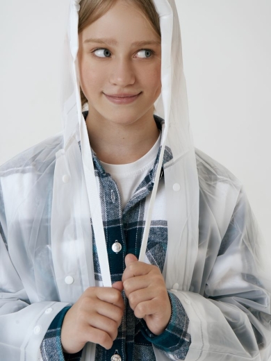 Изображение №10 | Дождевик детский RainDrop Kids, белый, 8 лет (рост 118-128)