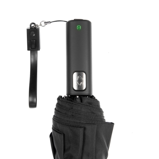 Изображение №7 | Зонт складной City Guardian, электрический, черный