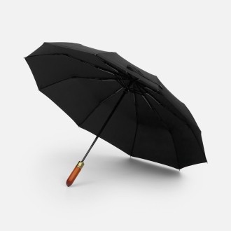 Изображение №1 | Зонт складной Cloudburst в подарочной упаковке, черный