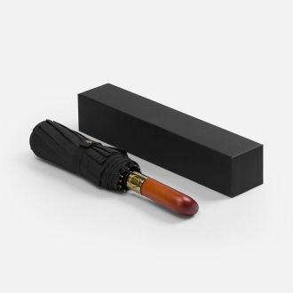 Изображение №11 | Зонт складной Cloudburst в подарочной упаковке, черный