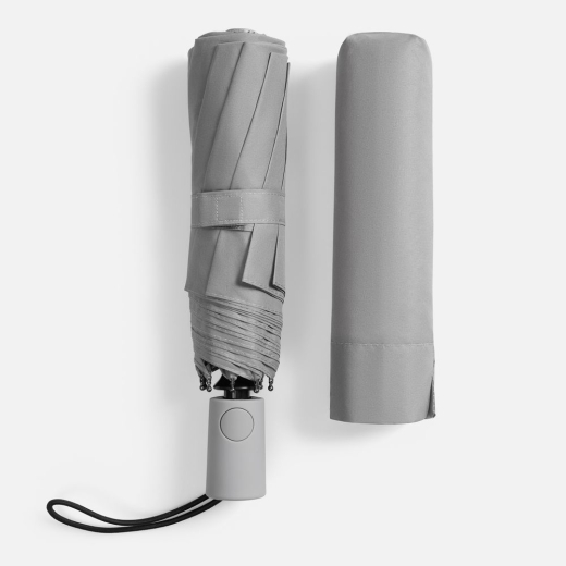 Изображение №8 | Зонт складной Hard Work с проявляющимся рисунком, серый