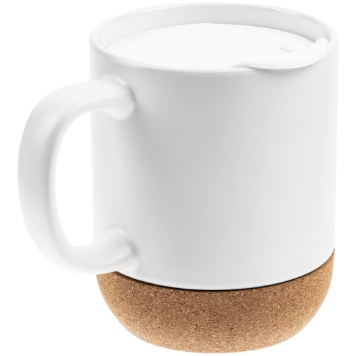 Изображение №2 | Кружка с пробковой подставкой Corky Walk для сублимационной печати, матовая, белая
