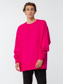 Изображение №12 | Джемпер оверсайз унисекс Stated в сумке, розовый, размер S/M