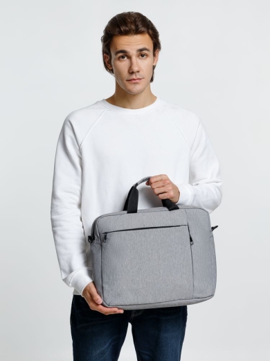 Изображение №10 | Сумка для ноутбука Oneworld, серая