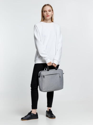 Изображение №12 | Сумка для ноутбука Oneworld, серая