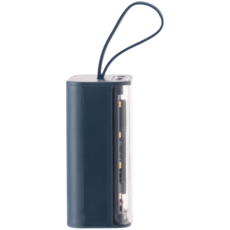 Изображение №4 | Аккумулятор с быстрой зарядкой Trellis Quick 10000 мАч, синий