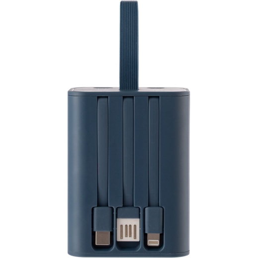 Изображение №3 | Аккумулятор с быстрой зарядкой Trellis Quick 10000 мАч, синий