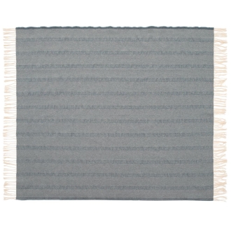 Изображение №5 | Плед «Сенеж», серо-синий