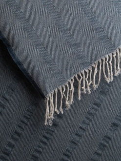 Изображение №8 | Плед «Сенеж», серо-синий