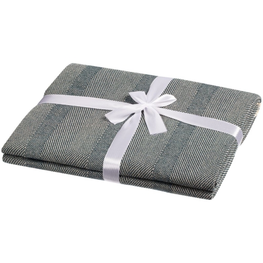 Изображение №3 | Плед «Сенеж», серо-синий