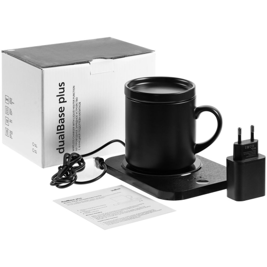 Изображение №10 | Кружка с подогревом и беспроводной зарядкой dualBase plus, черная
