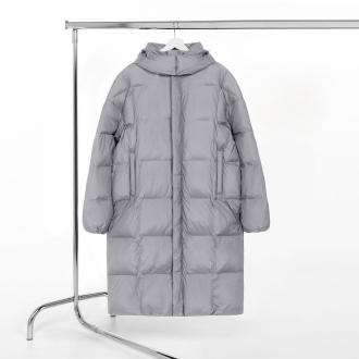 Изображение №1 | Пуховик унисекс Kapsula, серый, размер ХS/S