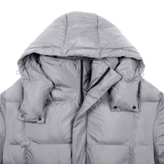 Изображение №3 | Пуховик унисекс Kapsula, серый, размер ХS/S