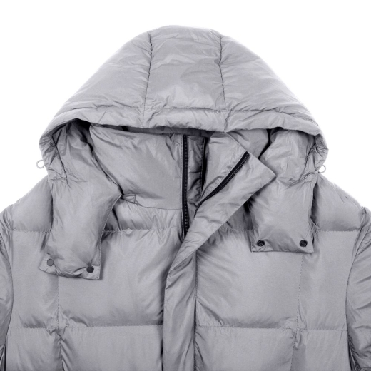 Изображение №3 | Пуховик унисекс Kapsula, серый, размер ХS/S