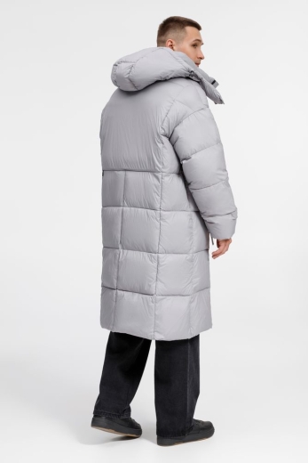 Изображение №13 | Пуховик унисекс Kapsula, серый, размер ХS/S