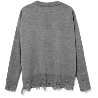 Изображение №2 | Джемпер оверсайз унисекс Grunge в сумке, серый, размер S/M