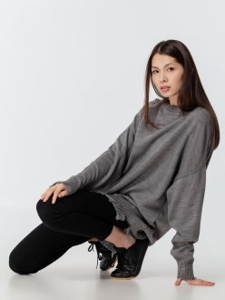 Изображение №16 | Джемпер оверсайз унисекс Grunge в сумке, серый, размер S/M