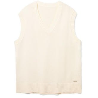 Изображение №1 | Жилет оверсайз унисекс Tad в сумке, молочно-белый, размер L/XL