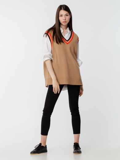 Изображение №13 | Жилет оверсайз унисекс Cornell в сумке, бежевый, размер S/M