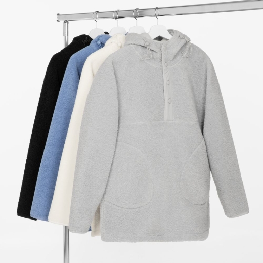 Изображение №3 | Анорак унисекс Oblako, светло-серый, размер M/L