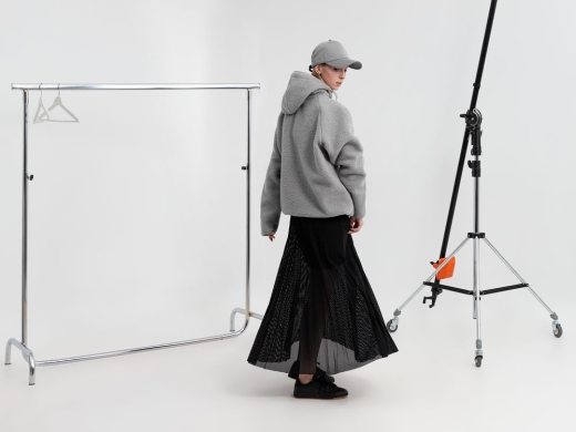 Изображение №12 | Анорак унисекс Oblako, светло-серый, размер M/L