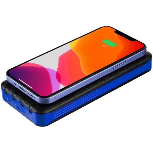 Изображение №4 | Аккумулятор с беспроводной зарядкой Holiday Maker Wireless, 10000 мАч, синий