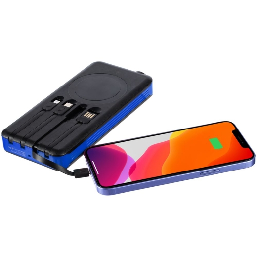 Изображение №8 | Аккумулятор с беспроводной зарядкой Holiday Maker Wireless, 10000 мАч, синий