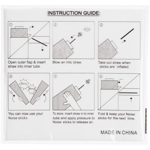Изображение №5 | Палки-стучалки для болельщиков «Пошумим», белые