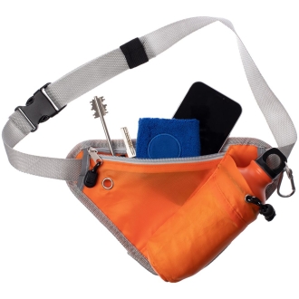 Изображение №5 | Сумка поясная с отделением для бутылки Waterun, оранжевая