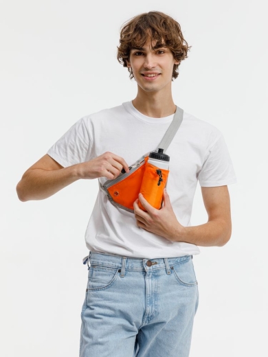 Изображение №6 | Сумка поясная с отделением для бутылки Waterun, оранжевая