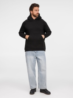 Изображение №10 | Худи унисекс оверсайз Easy Street, черное, размер XS/S