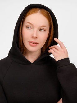 Изображение №13 | Худи унисекс оверсайз Easy Street, черное, размер XS/S