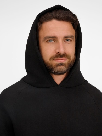 Изображение №7 | Худи унисекс оверсайз Easy Street, черное, размер XS/S