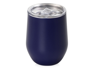 Изображение №1 | Вакуумная термокружка «Sense», непротекаемая крышка, крафтовая упаковка (темно-синий)