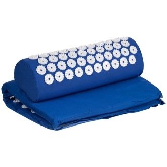 Изображение №2 | Массажный акупунктурный коврик с валиком Iglu, синий с белым